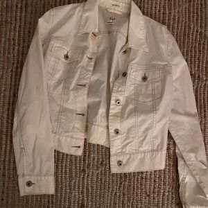 WHITE JEAN JACKET - GAP
